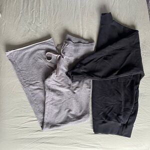 Babaton mock turtle neck sweatshirt free roots pants